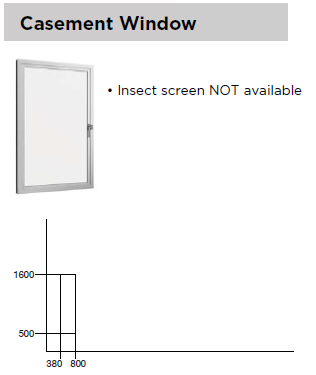 หน้าต่างบานเปิด (casement window)